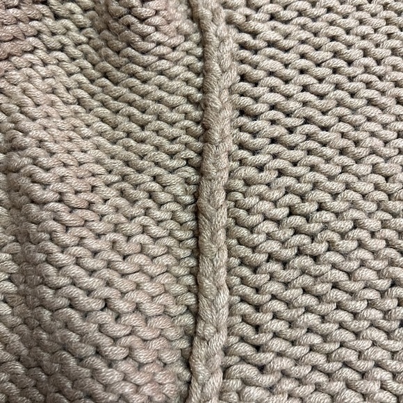 The Limited Handknit Zipper Front Cardigan, Brown, Size S - Picture 9 of 12